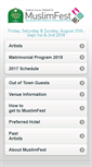 Mobile Screenshot of muslimfest.com