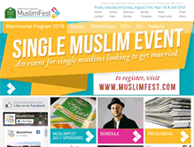 Tablet Screenshot of muslimfest.com